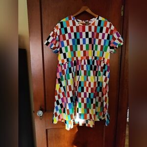 Target Multicolor Short Sleeve Dress